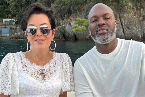 Kris Jenner Poses with Corey Gamble During .